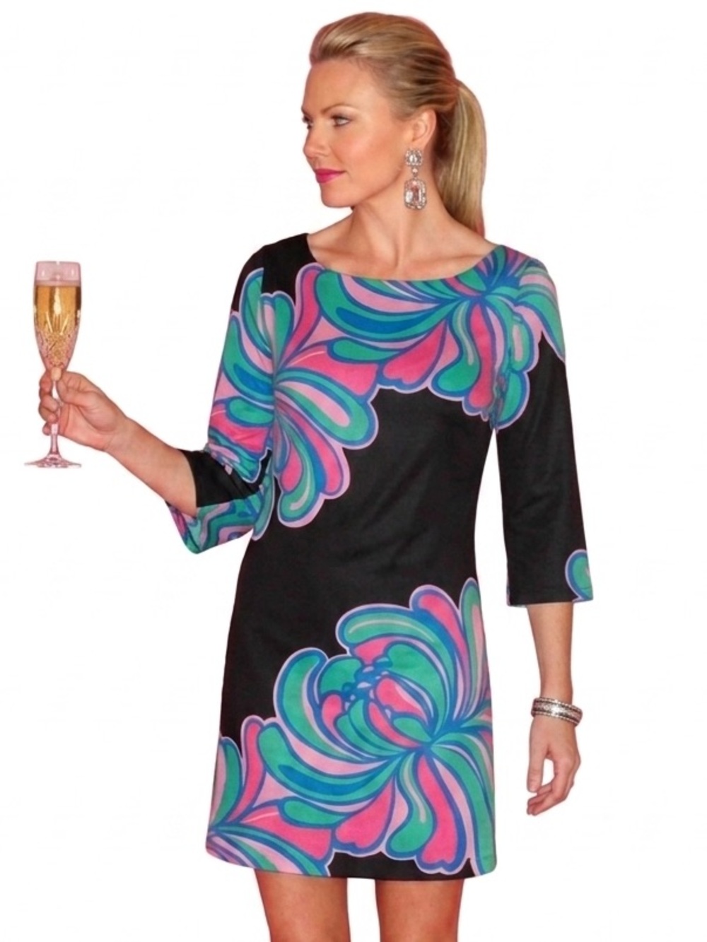 Lilly Pulitzer Shauna Tunic Shift Dress Big Bang Print - Size 4 - NWOT
